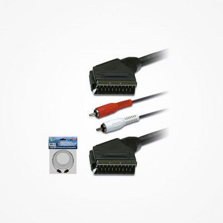CABLE CONEXION EUROCONECTOR Y RCA