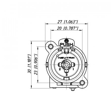 Conector Combo XLR/JACK Neutrik NCJ6FI-V