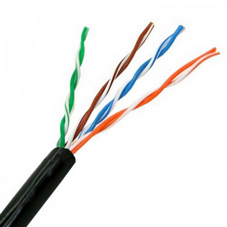 Cable UTP CAT 5E exterior Negro CCA 305 Metros