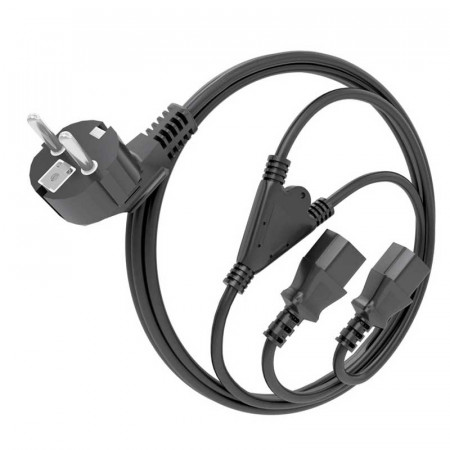 Cable alimentación para 2 Monitores o CPU, 3 M.