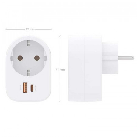 Regleta pared multifunción AISENS ASPS-1A1C06-W