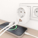 Regleta pared multifunción AISENS ASPS-1A1C06-W
