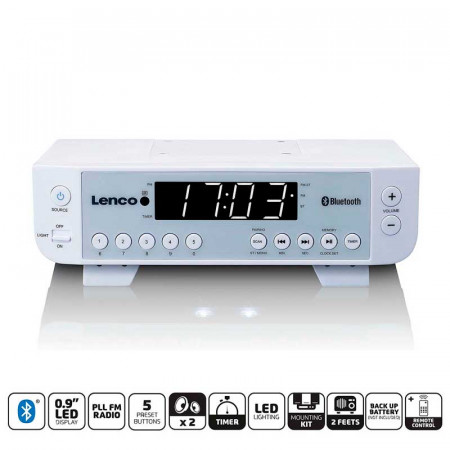 Radio de cocina LENCO KCR-100WH