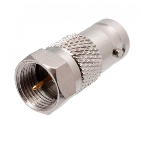 Adaptador F Macho a BNC Hembra