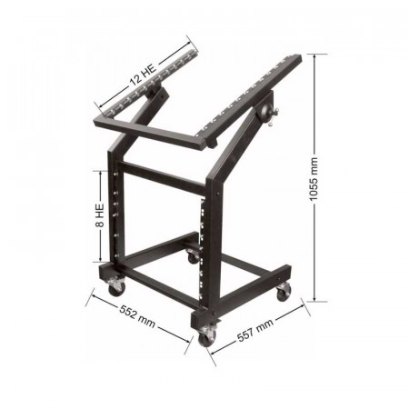 Mueble RACK con ruedas 19" DAP AUDIO D8552
