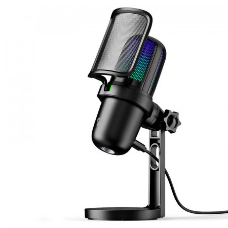 Micrófono para Streaming NEDIS RLSTND200BK