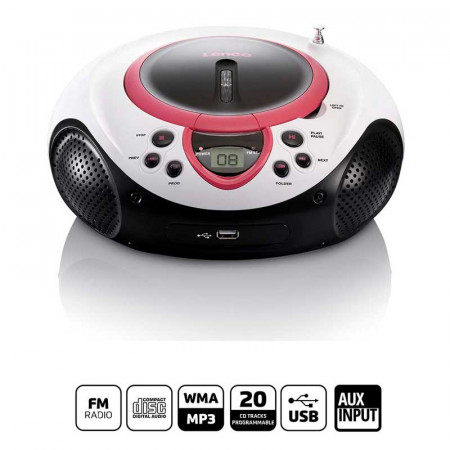 Radio portatil LENCO SCD-38 USBPINK