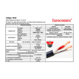 Cable manguera altavoz 2x1,50mm. negro OFC cobre