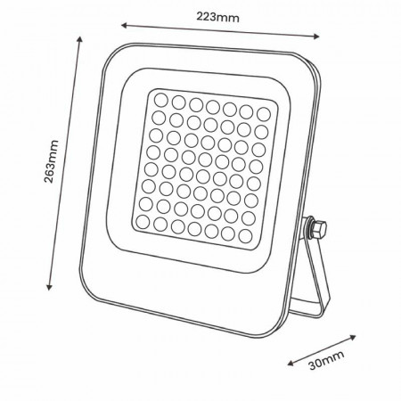 Foco Led 220V 100W Blanco Frio 6000K
