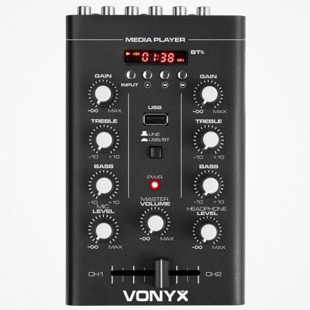 VONYX STM500BT - MESA MEZCLAS 2 CHS. USB/BT