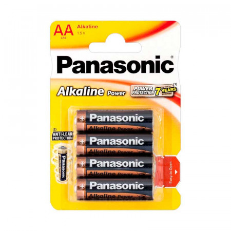 Pila alcalina LR06/AA Panasonic (4 Unid.)