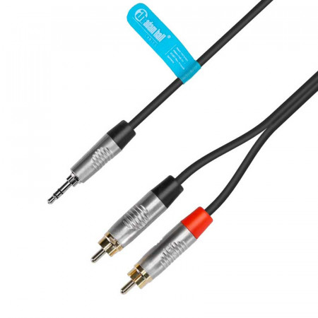 Cable Jack 3.5mm. a 2 RCA Macho CALIDAD 0.9 Metros
