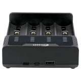 Cargador universal para 4 baterías