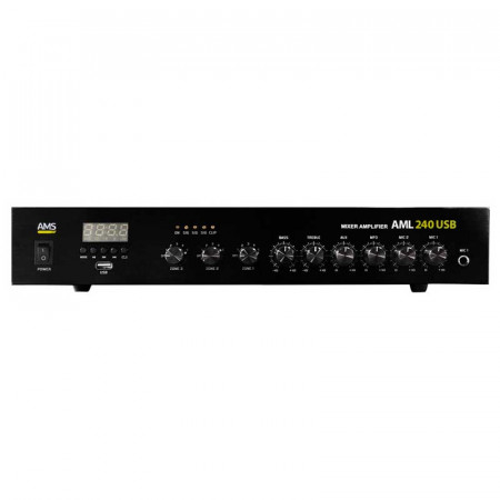 Amplificador AMS AML 240 USB + Bluetooth