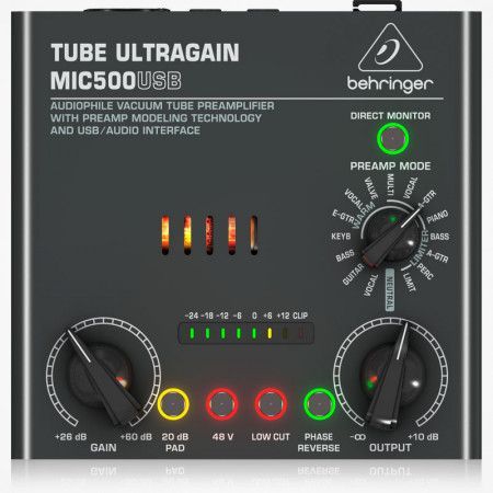 BEHRINGER TUBE ULTRAGAIN MIC500USB