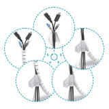 Organizador de Cable en espiral 25mm. Blanco 1M