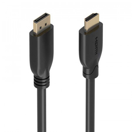 Conexión DisplayPort macho a HDMI macho 7m.