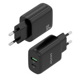 Cargador de pared Gan USB-C y USB-A 3.0 30W