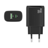 Cargador de pared Gan USB-C y USB-A 3.0 30W