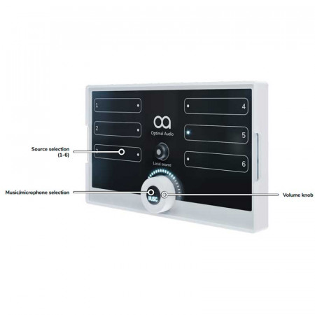 Control remoto 1 zona OPTIMAL AUDIO ZONEPAD 1P