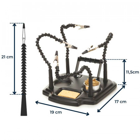 Soporte para soldar 4 brazos VELLEMAN VTHH7
