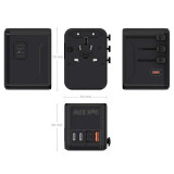 Adaptador Universal de viaje AISENS ASPS-2A3C09-BK