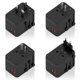 Adaptador Universal de viaje AISENS ASPS-2A2C08-BK