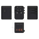 Adaptador Universal de viaje AISENS ASPS-2A2C08-BK