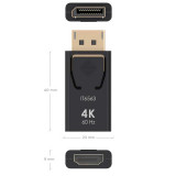 Adaptador DISPLAYPORT Macho a HDMI Hembra