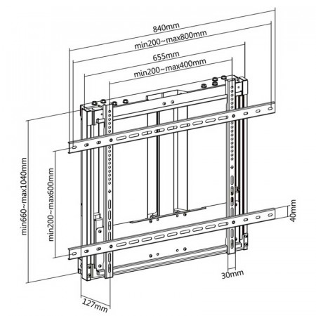 Soporte TV pared 70" a 100" AISENS WT100HA-353