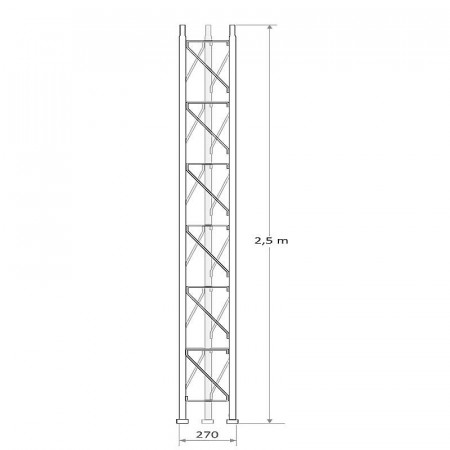 Torre intermedia 250 roscada