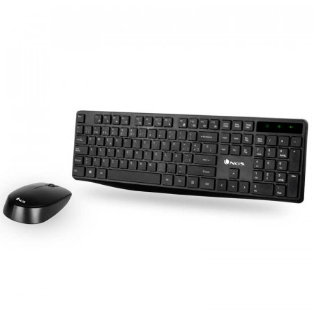 TECLADO+RATON INALAMBRICO 2,4 GHz. NGS Allure