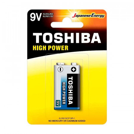 PILA ALCALINA LR61 TOSHIVA HIGH POWER 9V - 1 UND.