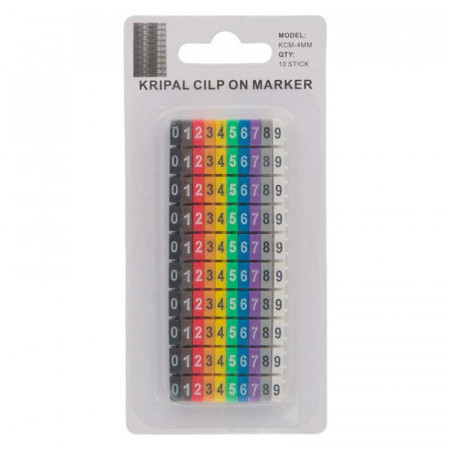 Marcadores para cables 4 a 5mm.
