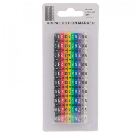 Marcadores para cables 6 a 7.5mm.