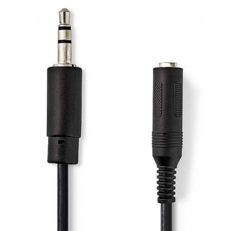 Cable Jack 3.5 Macho a Jack 6.3 Hembra de 20 cm