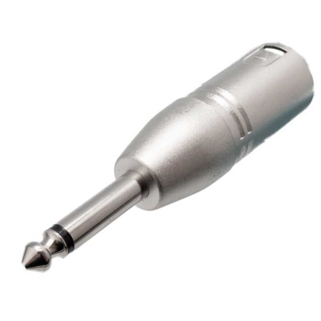 XLR macho 3 PIN - Jack macho 6,3mm. MONO