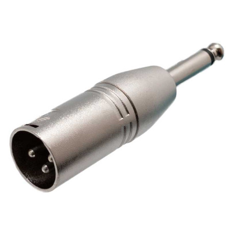 XLR macho 3 PIN - Jack macho 6,3mm. MONO