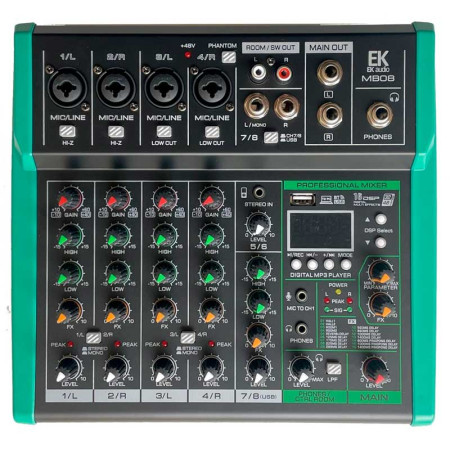 Mesa de mezclas EK AUDIO MB08