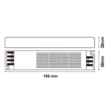 Fuente alimentación Slim para tiras LED 300W 24V