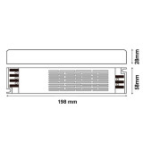 Fuente alimentación Slim para tiras LED 300W 24V