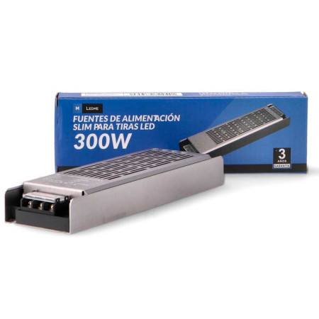 Fuente alimentación Slim para tiras LED 300W 24V