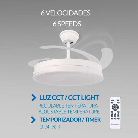 Ventilador de Techo con luz Led OLGA - LM8831