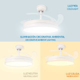 Ventilador de Techo con luz Led OLGA - LM8831