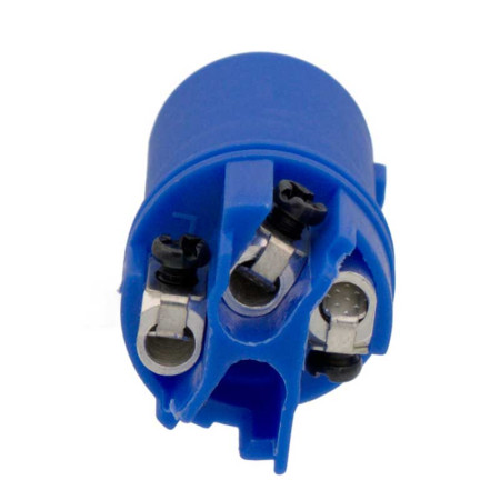 Conector Powercon macho aéreo entrada Azul