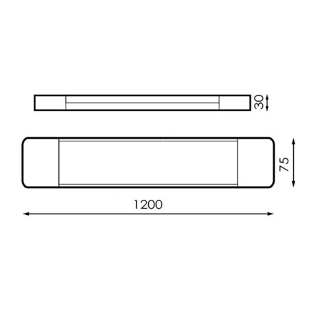 LUMINARIA SUPERFICIE 40W LED 6000K - LM1170