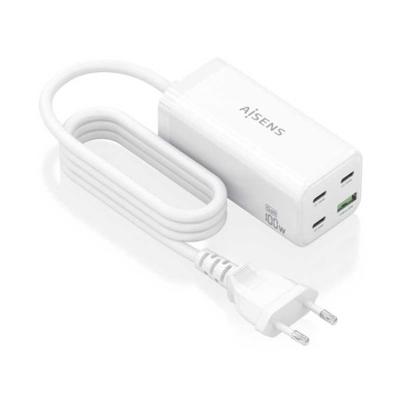 Cargador Sobremesa USB 100W AISENS ASCH-100W4P053