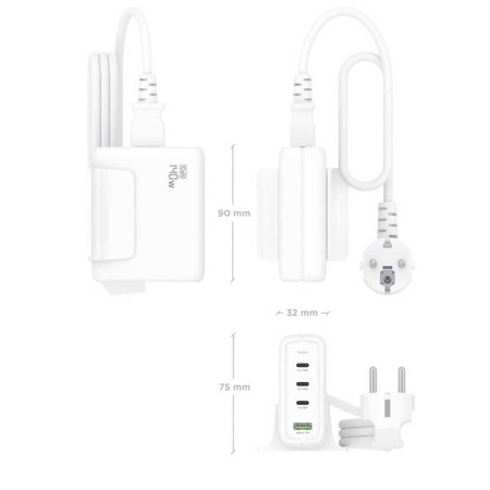 Cargador Sobremesa USB 140W AISENS ASCH-140W4P055