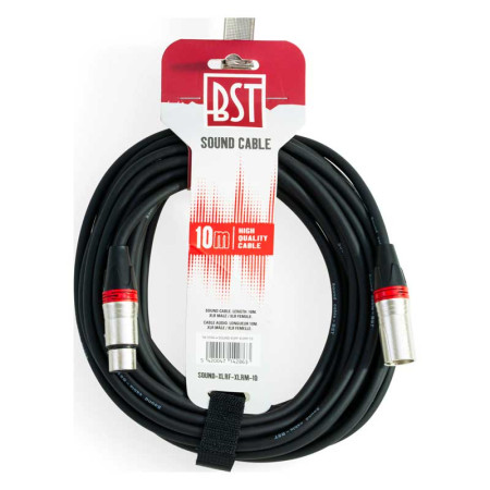 Cable XLR macho a XLR hembra 10 metros