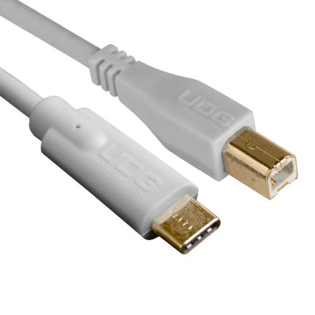 Cable USB-C a USB-B UDG U96001WH BLANCO